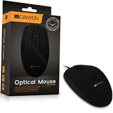 Canyon CNE-CMS1 / mysz / optyczna / 800dpi / USB / czarna
