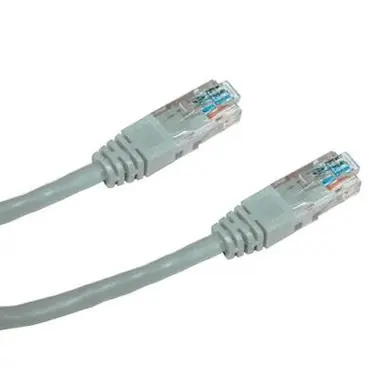 Kabel krosowy DATACOM UTP CAT5E 0,25m szary