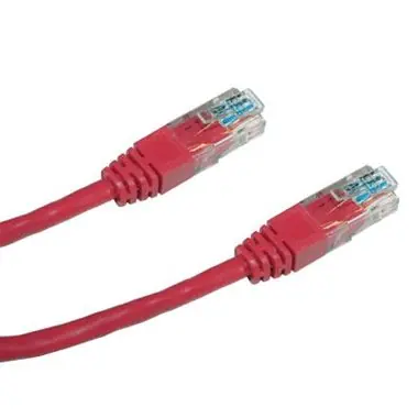 Kabel krosowy DATACOM UTP CAT5E 0,25m czerwony