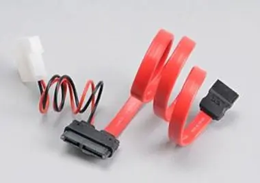 Akasa AK-CB050-40 / redukcja kabla z zasilacza slimline SATA na zasilacz SATA i MOLEX / 40cm