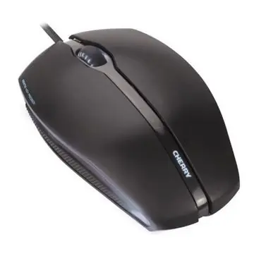 Cherry Gentix Podświetlany czarny / mysz / optyczna / 1000dpi / USB / z niebieskim podświetleniem