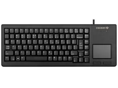Klawiatura Cherry G84-5500 z touchpadem /przewodowa / USB / ultralekka i mała / czarna / UE / po sprzedaży