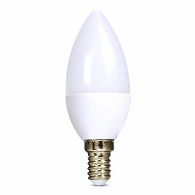 Żarówka LED Solight WZ409 6W / świeczka / E14 / 3000K / 160° / 510lm / ciepła biel