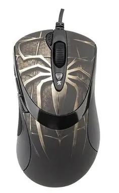 A4Tech XL-747H / mysz gamingowa / ANTYWIBRACYJNA / 3600DPI / motyw pająka / brązowa