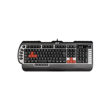 A4Tech G800V / Wodoodporna profesjonalna klawiatura do gier / USB / Czarna