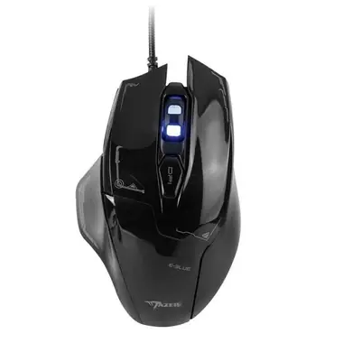 E-BLUE Mazer (EMS642BK) czarna / Mysz optyczna do gier / 2500DPI / 6 przycisków / 1 kółko / przewodowa (USB)