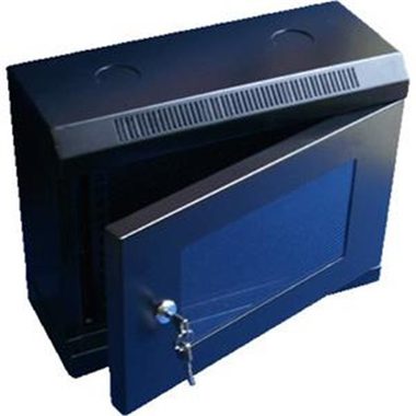 DATACOM 10" rack jednoczęściowy 6U 140 czarny/szklane drzwi