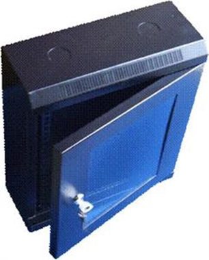 DATACOM 10" rack jednoczęściowy 9U 280 czarny/szklane drzwi