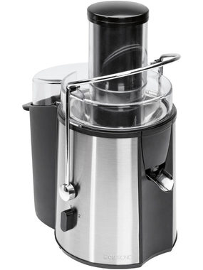 Clatronic AE 3532 / wyciskarka automatyczna / 1000 W / szyjka 75 mm / 2 prędkości / stal nierdzewna / czarna