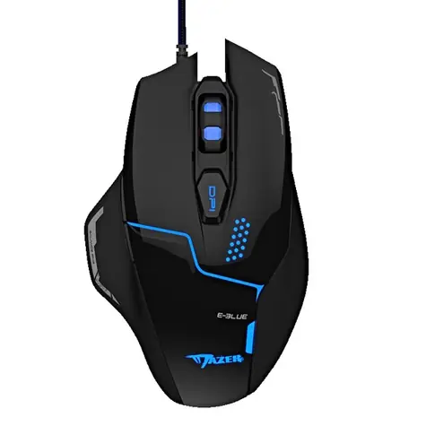 E-BLUE Mazer V2 czarna / mysz optyczna do gier / 6 przycisków / 1 kółko / przewodowa (USB) / 2500DPI