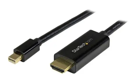 Adapter pasywny StarTech Mini DisplayPort M na HDMI M czarny 5m / 4k i 2K / audio 7.1