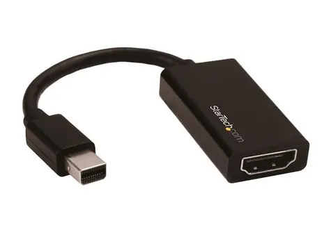 Aktywny adapter StarTech Mini DisplayPort M na HDMI F czarny / 4k i 2K / dźwięk 7.1