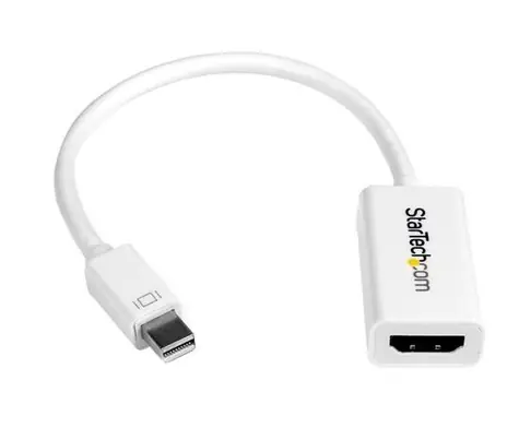 Aktywny adapter StarTech Mini DisplayPort M na HDMI F biały / dla Mac Book Pro i Mac Book Air