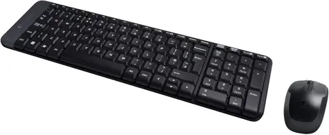 Logitech Wireless Desktop MK220 / klawiatura bezprzewodowa + mysz / USB / Czarny / US/Int