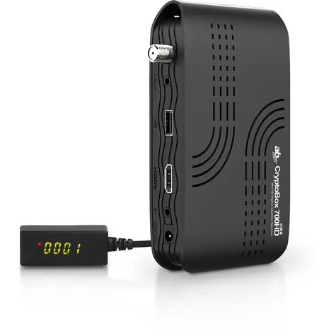 AB CryptoBox 700HD MINI Odbiornik satelitarny / Odbiornik DVB-S|S2 / HD / HDMI / S|PDIF / RJ-45 / RS232 / USB