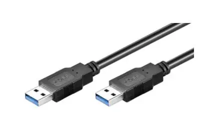 Kabel MicroConnect USB3.0 A (M) - USB3.0 A (M) / 2m / czarny
