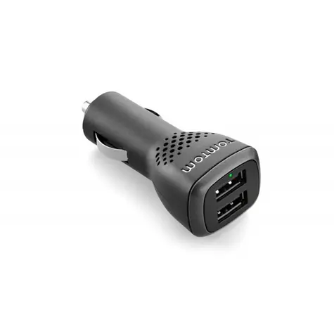 Podwójna ładowarka samochodowa TomTom / 2x USB / 2,4A