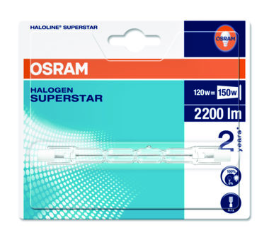 OSRAM Haloline ECO Line 114 64696 ECO 120W R7s / Halogen / 2220lm / 2700K / 2000h / 230V / noDIM / D / Szkło przezroczyste 