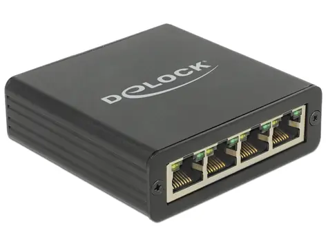 DeLock Adapter USB 3.0 > 4 x Gigabit LAN