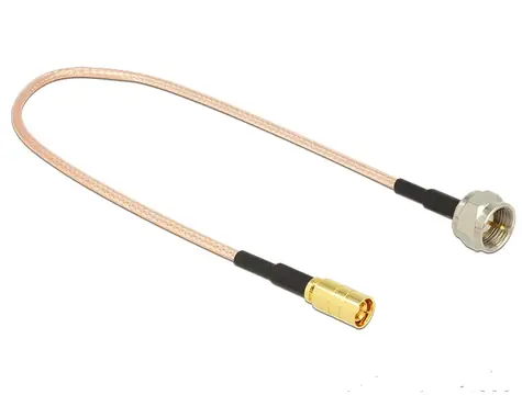 Kabel antenowy DeLock wtyk F > gniazdo SMB 2