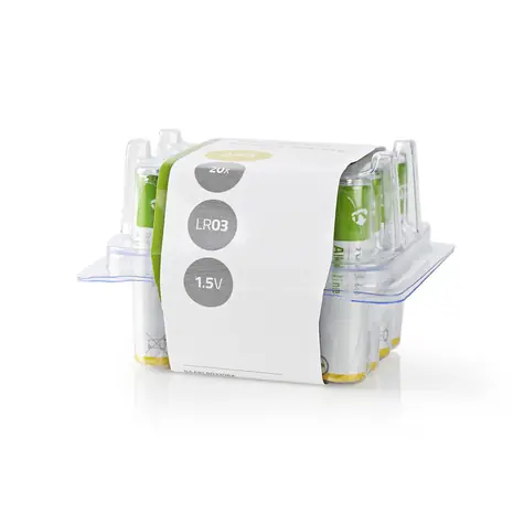 Nedis BAAKLR0320BX - Bateria alkaliczna AAA / 1,5 V / 20 sztuk / pudełko