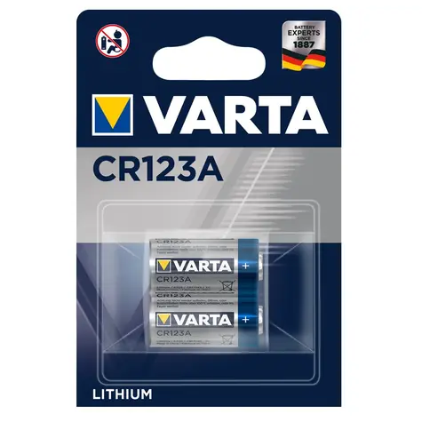 Bateria Varta Professional CR123A 2 szt. / 3,0 V / 1600 mAh / litowa / w blistrze