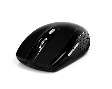 Media-Tech RATON PRO czarna / bezprzewodowa mysz optyczna / 1200 CPI / 2,4 GHz / 5 tl. + koło / 2x AAA