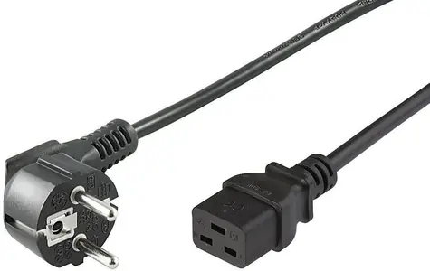 Przewód zasilający MicroConnect CEE 7-7 - C19 / 3M