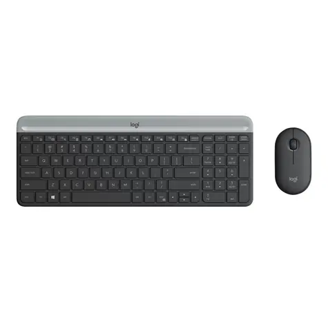 Logitech Slim Wireless Combo MK470 US czarny / zestaw bezprzewodowej klawiatury i myszy / wersja amerykańska