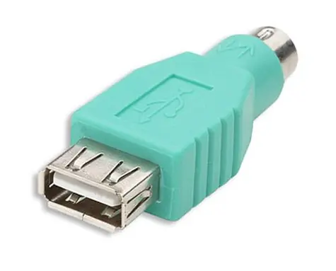 Adapter Value Złącze PS2 na USB A żeńskie / 6-kierunkowe na 4-kierunkowe