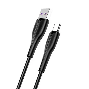 Kabel danych typu C do szybkiego ładowania USAMS SJ376 5A, 1 m, czarny