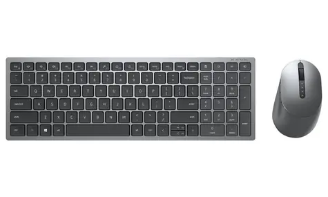 DELL KM7120W US szary / Bezprzewodowy zestaw klawiatury i myszy / US / 2.4GHz / Bluetooth / USB