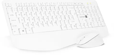 Connect IT CKM-7804-CS Combo biały / Bezprzewodowa klawiatura + mysz / 1x AAA + 1x AA bez baterii / CZ + układ SK