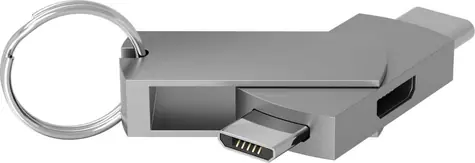 Adapter Terratec Connect C600 USB-C / 1x Micro-USB (F) / 1x Micro-USB (M) / 1x USB-C (M)