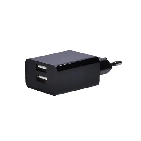 Adapter do ładowania USB Solight DC48A czarny / 2x USB / 3100mA maks. / AC 230V