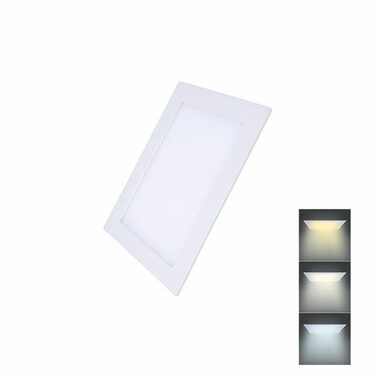 Minipanel LED Solight CCT sufitowy 6W kwadrat / 450lm / 3000K / 4000K / 6000K