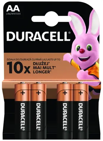 Duracell - Podstawowe baterie AA 4 szt