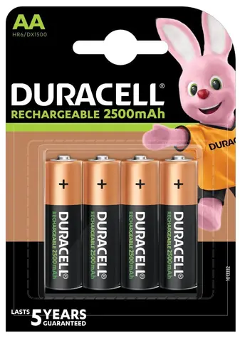 Duracell - Akumulator AA 2500mAh 4 szt