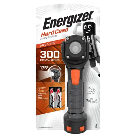 Energizer Hard Case Pivot LED 300lm / Latarka / Afterglow: do 30 metrów / 2xAA