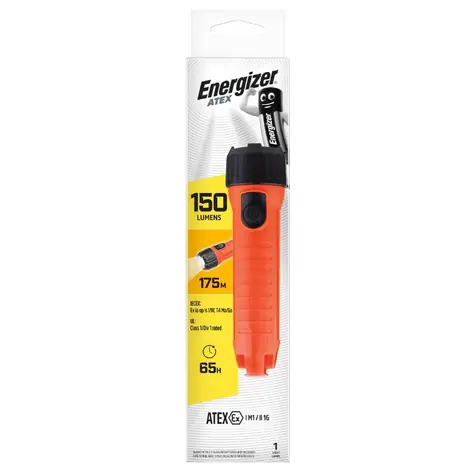 Energizer ATEX 2D LED 150lm / Latarka / Poświata: do 175 metrów / 2xD