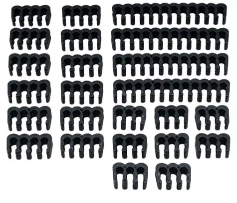 Akasa Black Cable Comb Kit - zestaw do regulacji okablowania