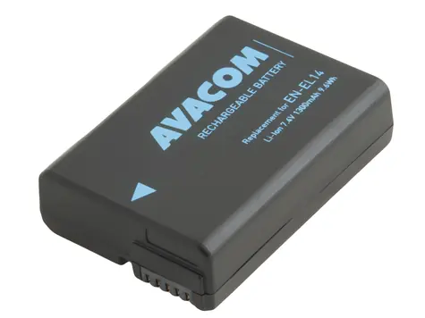 Avacom Zapasowy akumulator Nikon EN-EL14 i EN-EL14a i EN-EL14e / Li- ION / 7,4 V / 1300 mAh / 9,6 Wh