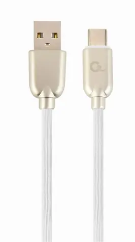 Gembird CC-USB2R-AMCM-2M-W Kabel USB-C biały / 1x USB-C (M) / 1x USB-A (M) / 2m