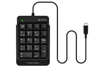 A4Tech FSTYLER FK13P czarny / klawiatura numeryczna / USB / 1,5m