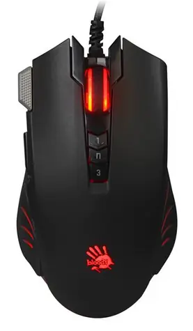 A4Tech BLOODY V9M czarna / mysz optyczna do gier / 4000 DPI / USB / podświetlenie RGB