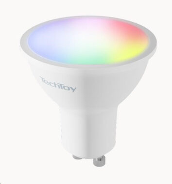Żarówka Techtoy SMART RGB 4,5W GU10 / 350lm / 2700-6500K / Klasa energetyczna F