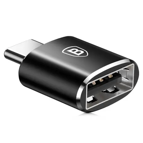 Baseus CATOTG-01 Adapter USB-A (F) na USB-C (M) czarny