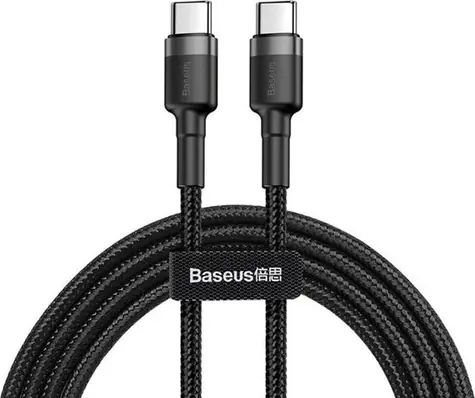 Kabel Baseus CATKLF-HG1 USB-C na USB-C czarno-szary / 2 m