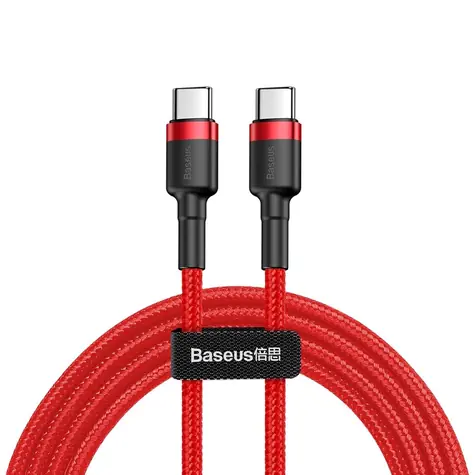 Baseus CATJK-D01 Cafule czerwony / kabel USB-C / 60W / 2m