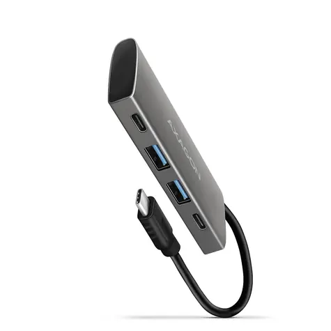 Axagon HMC-4G2, koncentrator USB 10Gbps, porty 2x USB-A, 2x USB-C, kabel USB-C 13cm